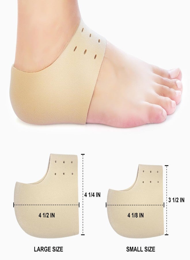 Niupiour Heel Protectors Cups for Plantar Fasciitis, Gel Heel Cushion Cover for Heel Spur, Cracked Heel, Soft Heel Sock Inserts Pads Relieve Heel Pain for Men and Women - Image 2